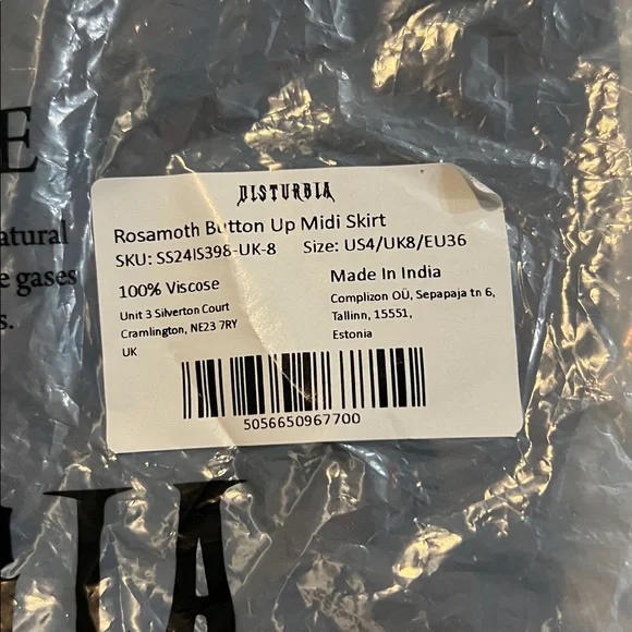 Disturbia Rosamoth Button Up Midi Skirt - Picture 7 of 7